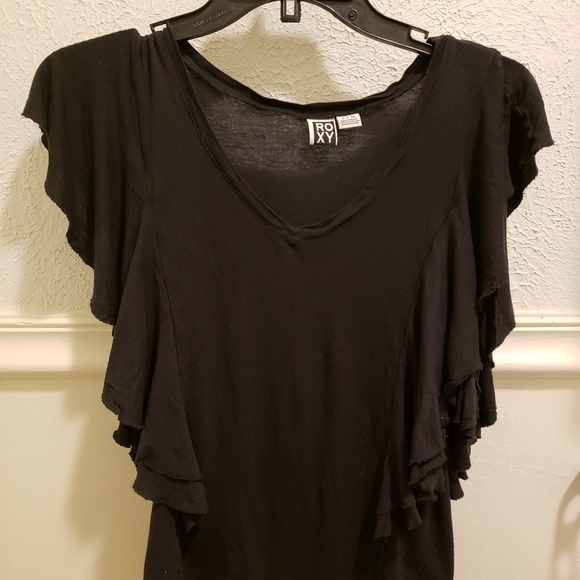 Black Roxy Top - Picture 2 of 3